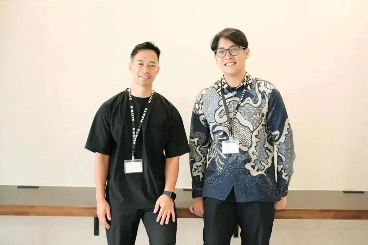 Yokoyama Sanshiro (CEO NINAITE) & Rizky Fajar Pratama (Co-founder LPK NINAITE Indonesia)
